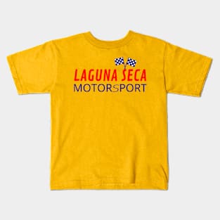 Laguna seca mortosport racing graphic design Kids T-Shirt